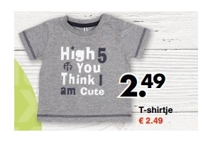 t shirtje new born en euro 2 49