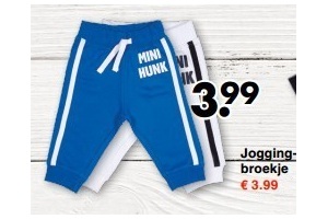 joggingbroekje new born en euro 3 99