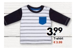 t shirt new born en euro 3 99