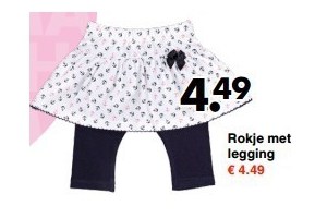 rokje met legging new born en euro 4 49