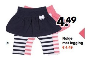 rokje met legging new born en euro 4 49