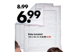 baby boxplaid 100 x 80 cm en euro 6 99