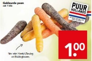 gekleurde peen