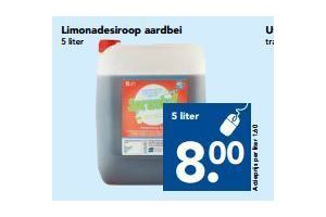 limonadesiroop aardbei