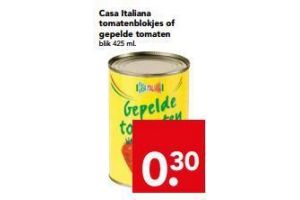 casa italiana tomatenblokjes of gepelde tomaten