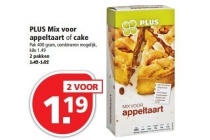 plus mix voor appeltaart of cake pak 400 gram combineren mogel