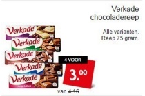 verkade chocoladereep