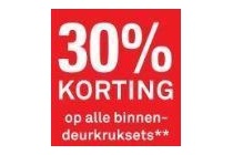 30 korting op alle binnendeurkruksets