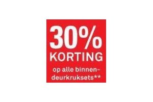 30 korting op alle binnendeurkruksets