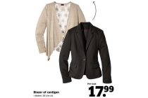 blazer of cardigan
