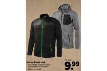 heren fleecevest