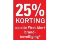 25 korting op alle first alert brandbeveiliging