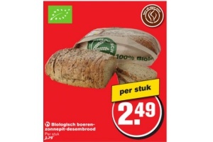 biologisch boeren zonnepit desembrood