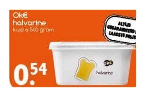 ok en euro halvarine