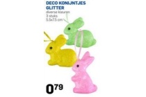 deco konijntjes glitter