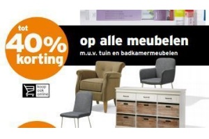 40 korting op alle meubelen