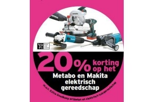 metabo en makita elektrisch gereedschap