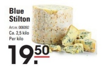 blue stilton ca 2 5 kilo per kilo en euro 19 50