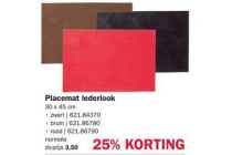 placemat lederlook