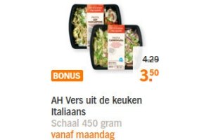 ah vers uit de keuken italiaans