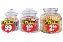 glazen voorraadpot