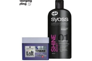 syoss haarverzorging of taft haarstyling