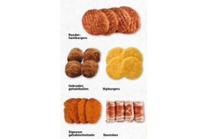 runderhamburgers gebraden gehaktballen kipburgers zigeuner gehaktschnitzels en slavinken