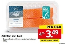 zalmfilet met huid