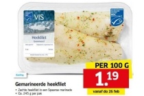 gemarineerde heekfilet