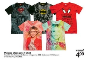 meisjes of jongens t shirt