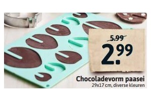 chocoladevorm paasei