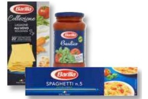 barilla pasta pastasaus of pesto