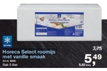 horeca select roomijs met vanille smaak
