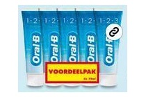 oral b tandpasta 1 2 3 freshmint multipak