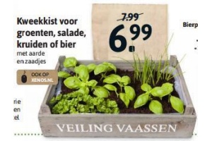 kweekkist voor groenten salade kruiden of bier