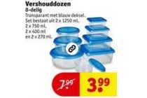 vershouddozen 8 delig voor en euro 3 99