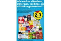 alle merken vitaminen mineralen voedings en afslanksupplementen