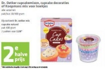 dr oetker cupcakemixen cupcake decoraties of koopmans mix voor koekjes