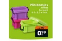 minidoosjes