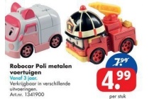 robocar poli metalen voertuigen voor en euro 4 99 per stuk