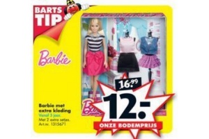 barbie met extra kleding voor en euro 12