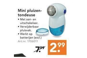 mini pluizentondeuse