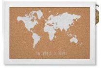 prikbord wereldkaart