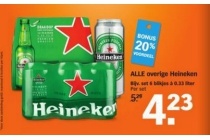 alle heineken producten behalve krat