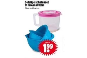 3 delige schalenset