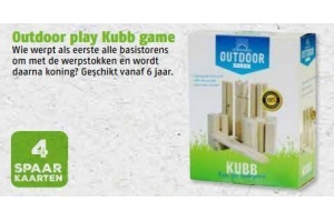 outdoor play kubb game