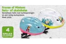 frozen of minions fiets of skatehelm