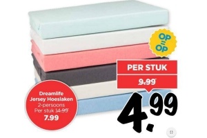 dreamlife jersey hoeslaken