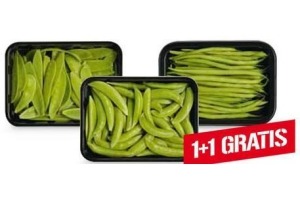 haricots verts peulen of sugar snaps