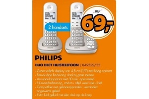 philips duo dect huistelefoon xl4952s 22